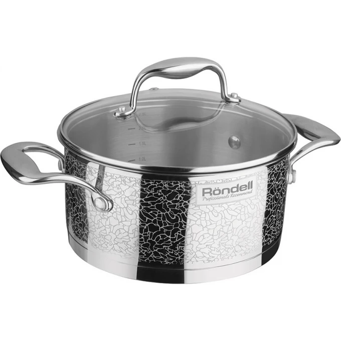 Кастрюля с крышкой RONDELL VINTAGE 20 см, 3 л RDS-343 Кастрюля с крышкой RONDELL VINTAGE 20 см, 3 л RDS-343
